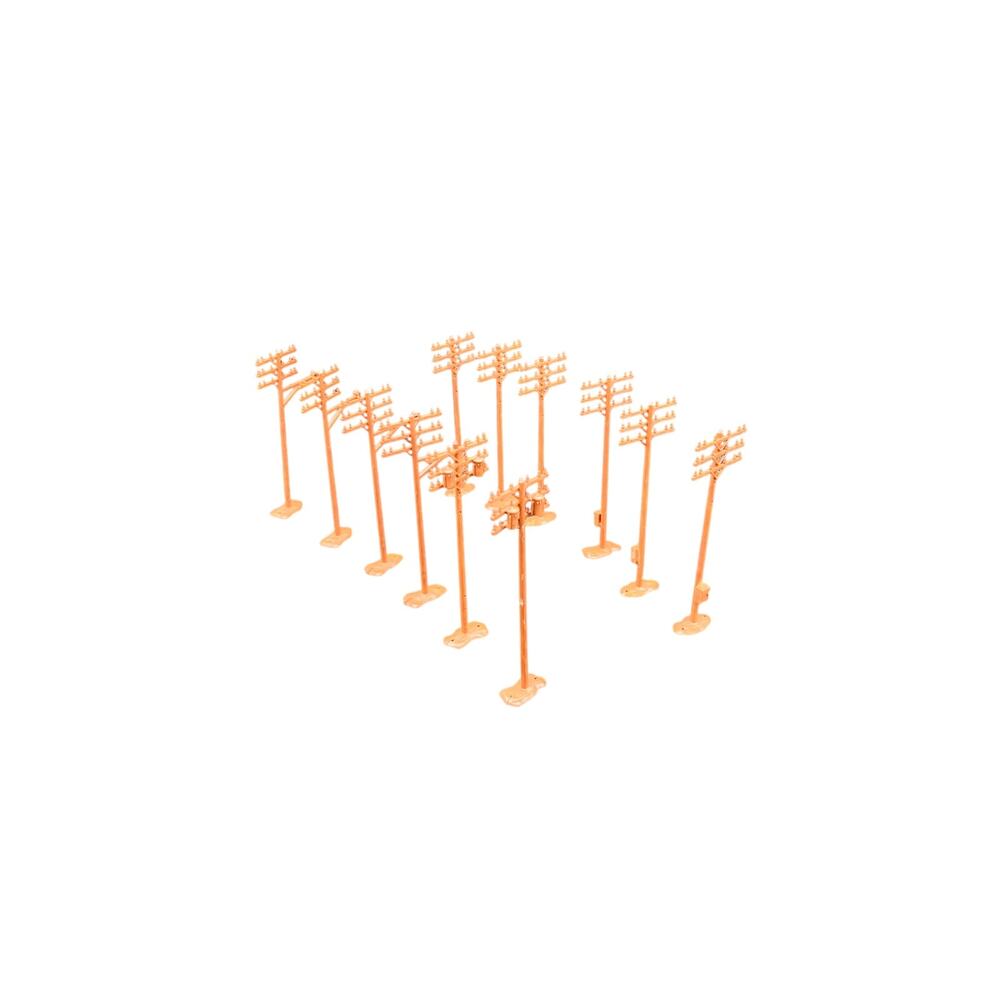 🏗️ Atlas HO Scale Telephone Poles Set of 12 Vintage Model Railroad Scenery 7756 - Picture 4 of 5